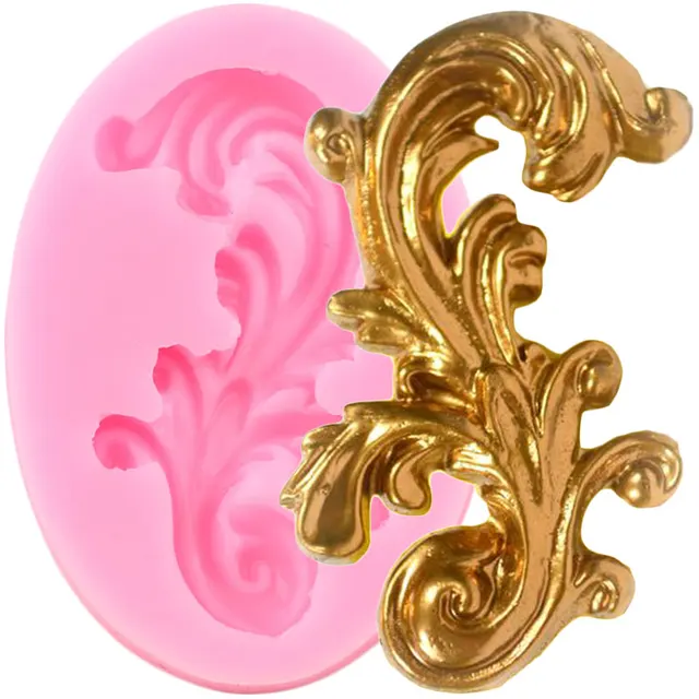 Stampi In Silicone Per Fondant E Pasta Di Zucchero | Decorazione Torte Barocco | Resistente Al Calore | 22x12.7 Cm