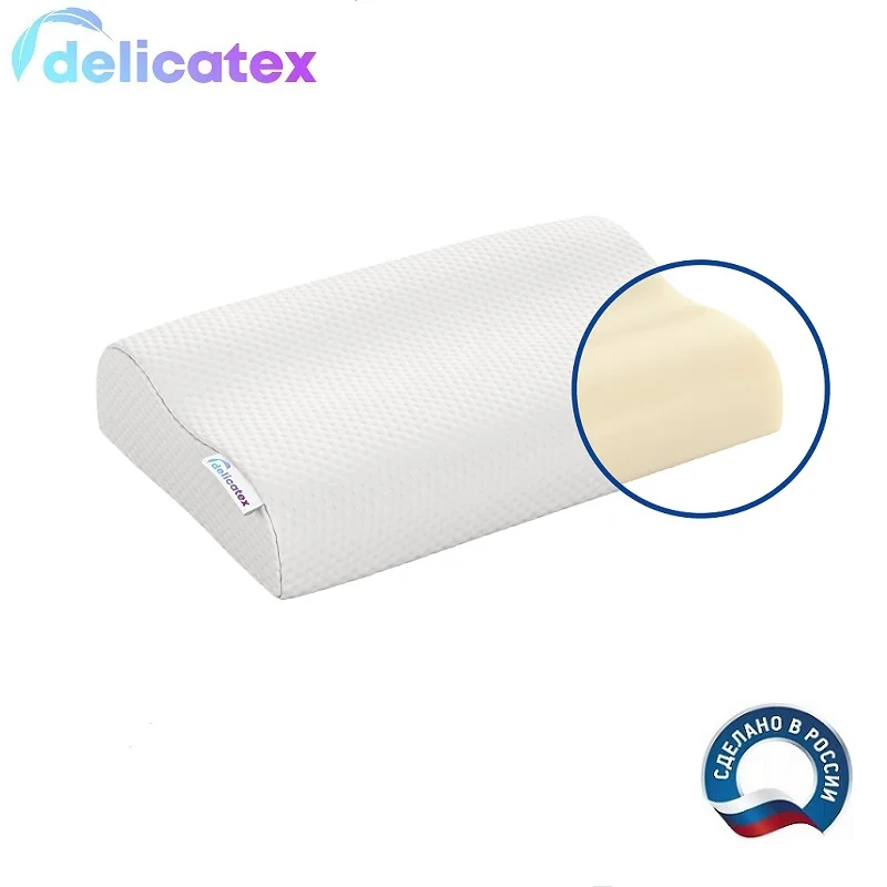 Анатомическая подушка для сна Orto Sleep Delicatex размер: 39 х 59 высота 11/13 см.|Подушки на