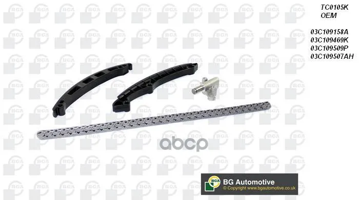Комплект Цепи Грм Audi. Vw 1.4fsi/Tfsi 16v 07 Без Звездочек Bga арт. TC0105K