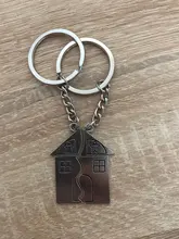 Llavero para enamorados I LOVE YOU, 1 par, casa cálida, pareja llave Cadena de recuerdo, regalo de San Valentín