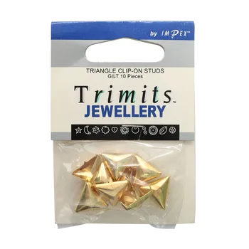 

376/02 rivet triangular 18mm, gold, 10 pcs/pack, Impex