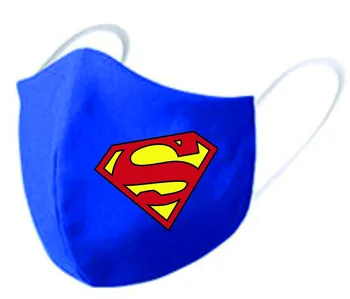 

Superman mouth mask logo