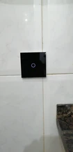 AXUS estándar de la UE Tuya vida inteligente 1 pandilla 1 manera WiFi pared Interruptor táctil para luz de Google para Google casa Alexa Control de voz No necesita Neutral