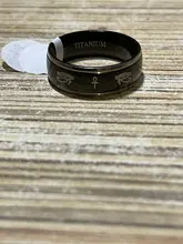 Vnox Cruz de Anka Horus ojos negro anillo de los hombres de titanio Casual de Hombre Accesorios fe joyas de amuleto