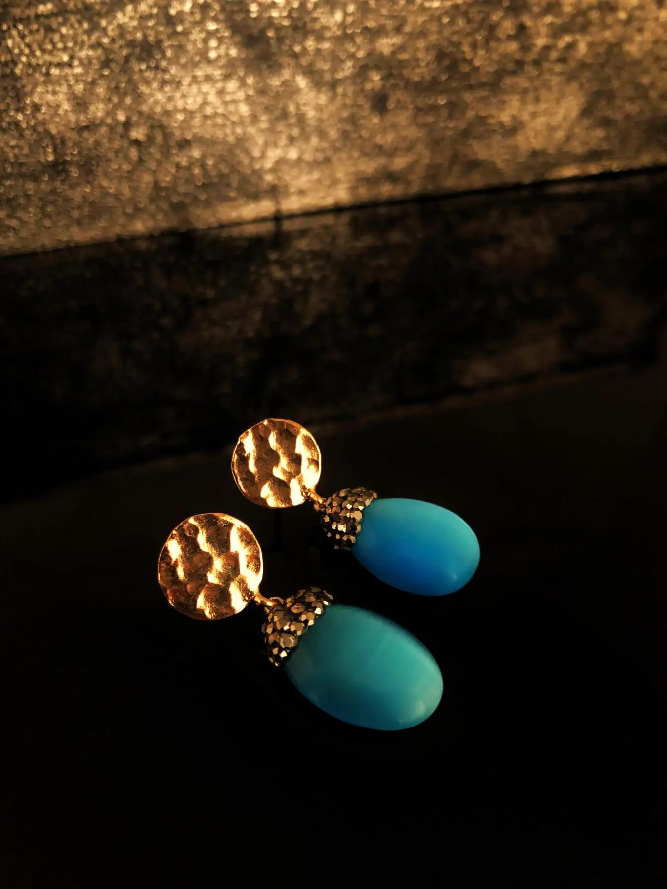 Dr Stone Natural Women 'S Cat Eye Rose Gold Plated Earrings RYL63 | Украшения и аксессуары