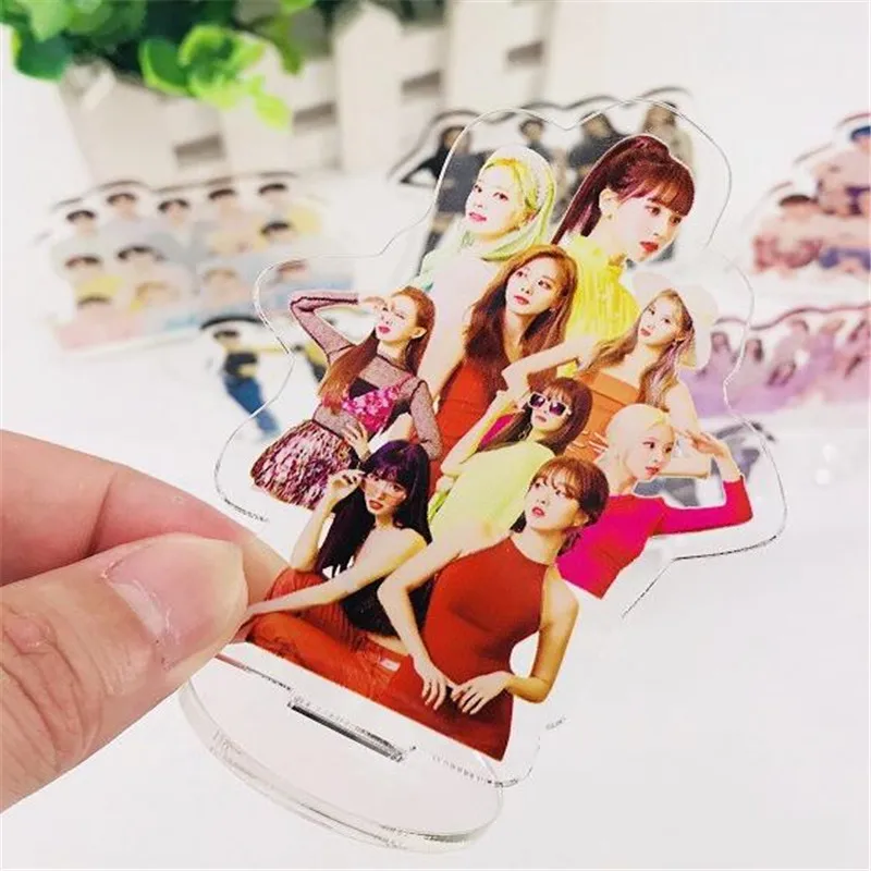 

KPOP Twice Mina Sana Tzuyu Nayeon Members Fancy You Doll Stand,Blackpink Album the speed bands Bookend For GIFT,K007