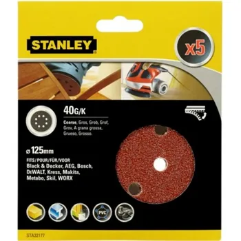 

SANDING DISC BROKEN ORBITING CORDLESS ROTARY 125MM GR40 STANLEY 5 PZ