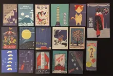 20 Uds., Vintage, estilo japonés, cuarto de recortes con pegatinas decorativas, palo de etiqueta, álbum diario, papelería, sello Retro, pegatina de planta