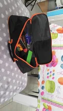 Estuche de almacenamiento organizador, bolsa de herramientas para aspiradora, accesorio portátil resistente al desgaste, duradero, con cierre de cremallera, práctico, negro