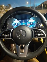 Paleta de extensión de cambios para volante de coche Mercedes Benz, etiqueta de goma DSG para modelos AMG, A45, C63, CLA45 y para GLA, CLS, GLS, W205 y W213