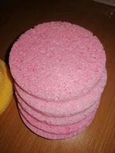 Esponja de madera Natural para el cuidado de la cara, compresa, cosmético, Puff, limpieza, removedor de maquillaje, 1/5 Uds.