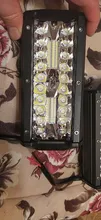 Barra de luz LED de 7 pulgadas para conducción todoterreno, haz combinado de 3 filas para barco, coche, Tractor, camión, 4x4, SUV, 12V y 24V, 2 uds.