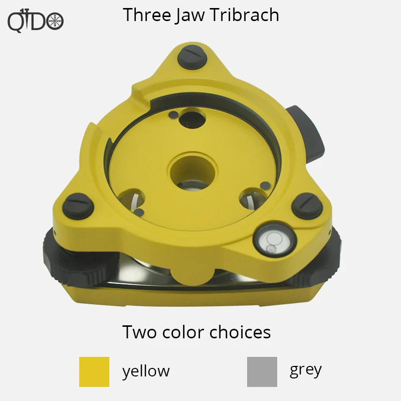 Желтый и серый трибрах/три челюсти адаптер трегера в виде треугольника для Topcon Sokkia Nikon Trimble Pentex общая станция