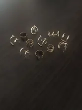 Pendiente de cartílago falso para mujeres y hombres, Clips de oreja sin Piercing, de hojas doradas, joyería, regalos al por mayor