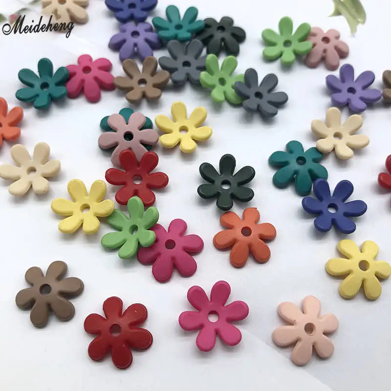 Акриловые DIY серьги цветок бусины окрашенные бутик аксессуар свободные