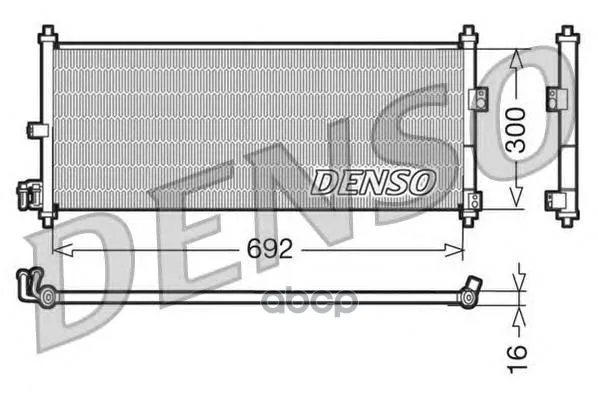 Конденсатор, Кондиционер Denso арт. DCN46011