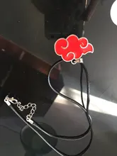Colgante de Metal con diseño de nube roja para hombre y mujer, collar, Gargantilla, estilo Anime japonés, Akatsuki, 1 Uds.