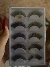 Pestañas postizas 3D de visón, pestañas largas y esponjosas hechas a mano, utensilios de maquillaje para ojos G806, 5 pares