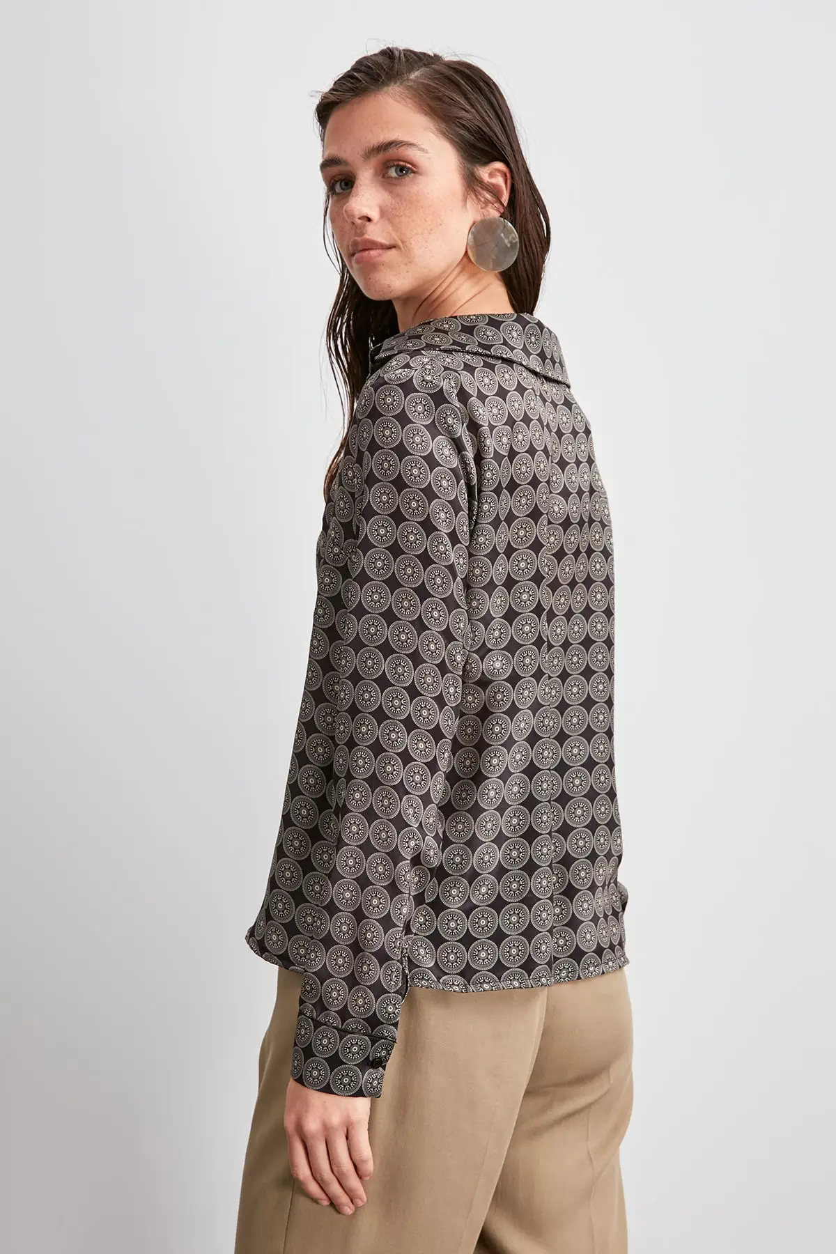 Trendyol рубашка с рисунком TWOAW20GO0431