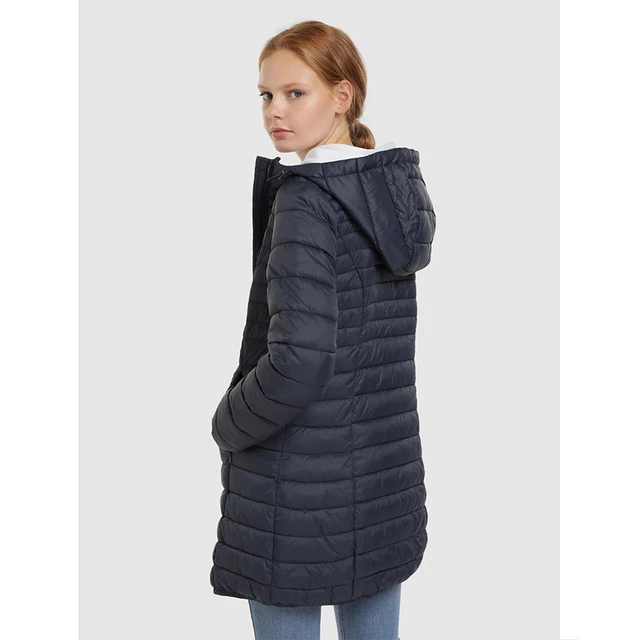 Green Coast Plumifero Abrigo Largo de Mujer con Cremallera Cálido 3 Colores Verde Negro Azul Marino Corte Inglés AliExpress