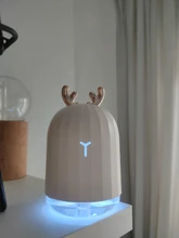 Mini Humidifier Essential-Oil-Diffuser Led-Light Car Aromatherapy Ultrasonic Deer Cool-Mist-Adorable