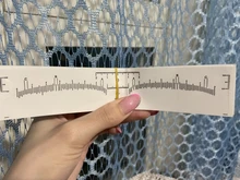 Regla grande profesional para cejas, accesorios de tatuaje con Microblading, herramienta de medición, marca de medición, pegatina de maquillaje permanente de tatuaje, 10 Uds.