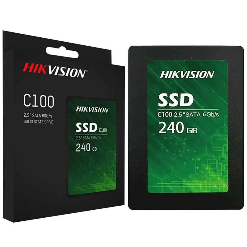 Elastisk Ugle Fristelse Hikvision SSD Disk 240 GB, SATA 3 HS-SSD-C100 / 240G Hard Drive, Desktop,  Computer, Laptop