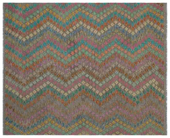 

Handmade Natural Afghan Tribal Rug Area Rug 206x250 Cm-6'9''X8'2''