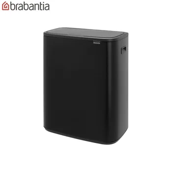 

Бак мусорный Brabantia "Touch Bin Bo" 2х30л, черный матовый, 221484