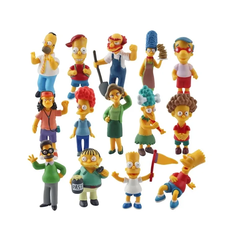 Коллекция автомобиля Simpsoned 14 шт./компл. высота 6-12 см коллекция украшение для дома