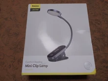 Baseus LED Clip Table Lamp Stepless Dimmable Wireless Desk Lamp Touch USB Rechargeable