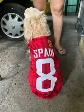 Ropa de perro, chaleco de malla para perros pequeños, medianos y grandes, uniforme de fútbol de la Copa del Mundo, ropa de baloncesto para gatos y Mascotas