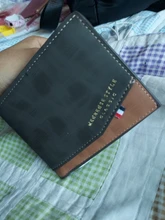 Cartera de cuero para hombre, monedero pequeño de Color sólido, estilo Vintage, con múltiples tarjetas