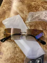 Sunglasses Eyewear Rimless Rectangle Mountaineering Fashion Women UV400 for Shades Traveling-Style