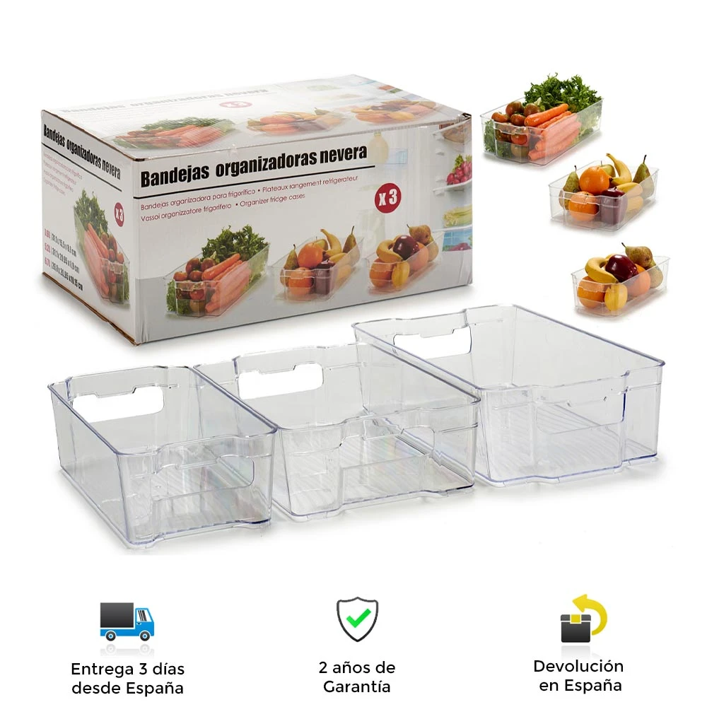 organización nevera, bandejas, transparentes, diferentes tamaños, todo tipo de alimentos|Bastidores y soportes| - AliExpress
