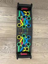 Tabla de flexiones 9 en 1 con instrucciones impresas para hombre y mujer, herramientas de ejercicio para culturismo, soportes para flexiones para entrenamiento corporal en el gimnasio