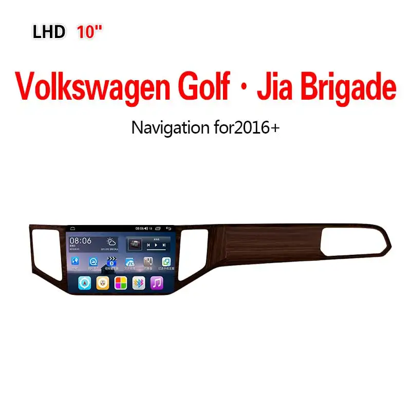 Lionet gps навигация для автомобиля Volkswagen Golf Jia Brigade+ 10,1 дюймов LV1001Y - Размер экрана, дюймов: 4G8core4G64G