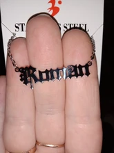 Sipuris, Collar personalizado con nombre, collares de acero inoxidable de Color acero para mujer, joyería personalizada para hombre, regalo de novia