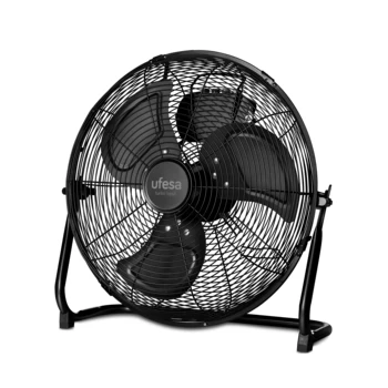 

Ufesa FF0350-fan I use, 35cm diameter, Powerful flow air. It 3 propellers, 3 velocities, Tilt dimmable