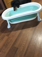 Bañera plegable grande para bebé, Cubo de baño portátil, base antideslizante, bañeras de baño portátiles para bebés recién nacidos, bañera antideslizante para niños