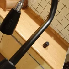 Grifo de cocina de un solo agujero, mezclador extraíble, pulverizador de corriente, cabezal cromado