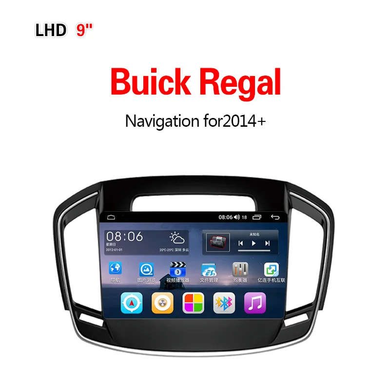 Lionet gps навигация для автомобиля Buick Regal+ 9 дюймов LB4001X - Размер экрана, дюймов: 4G8core4G64G