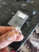 Modyle nuevo anillo de Color plata conjunto exquisito Bijoux moda cuadrado boda anillo de compromiso hecho con joyería de circonia cúbica