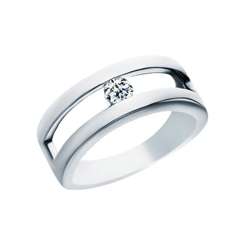 

Silver ring with cubic zirconia sunlight sample 925