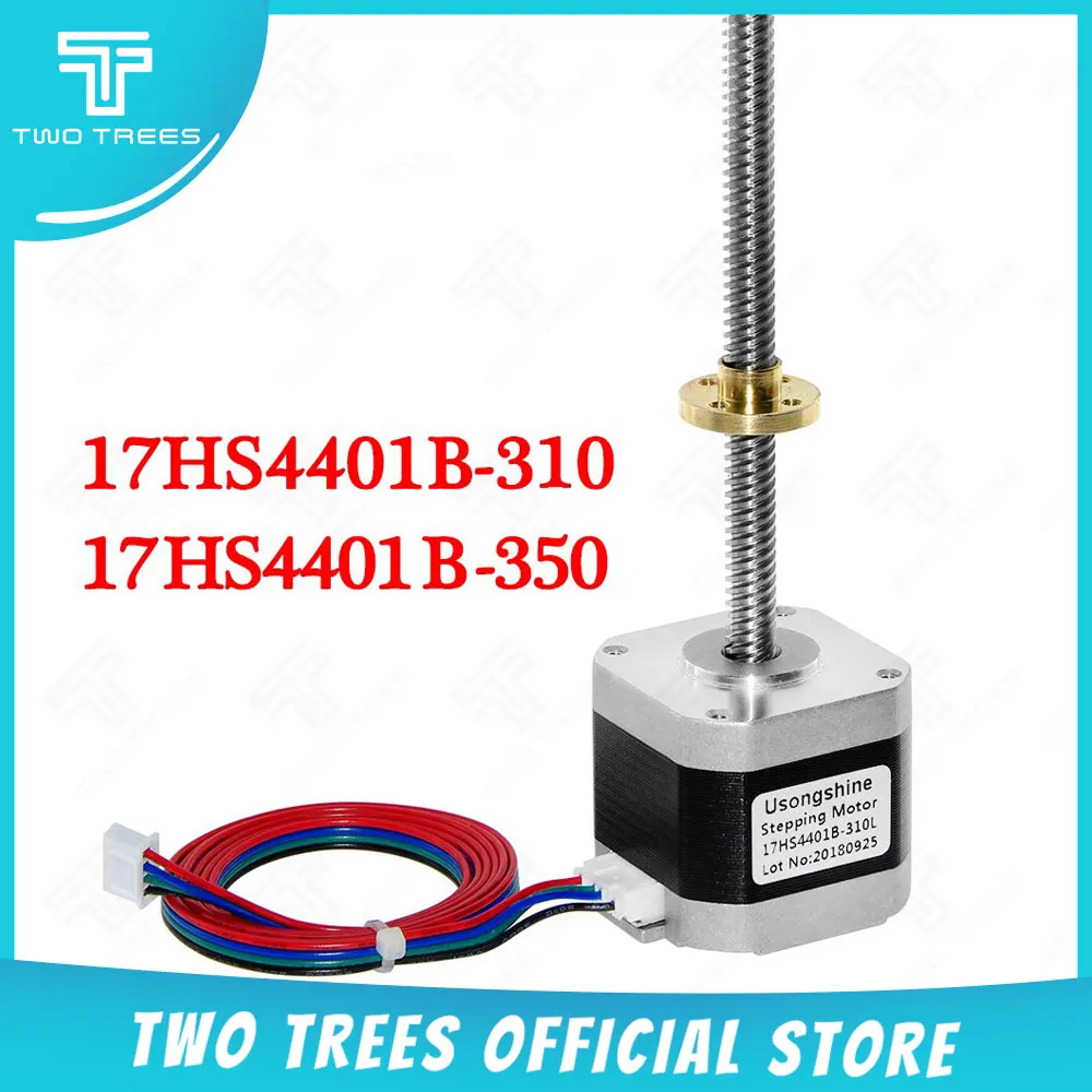 Шаговый двигатель Nema 17 17HS4401L 300(17HS4401) DuPont & XH2.54 линия T8 винтовой Конец 8 мм 300 310 350 42