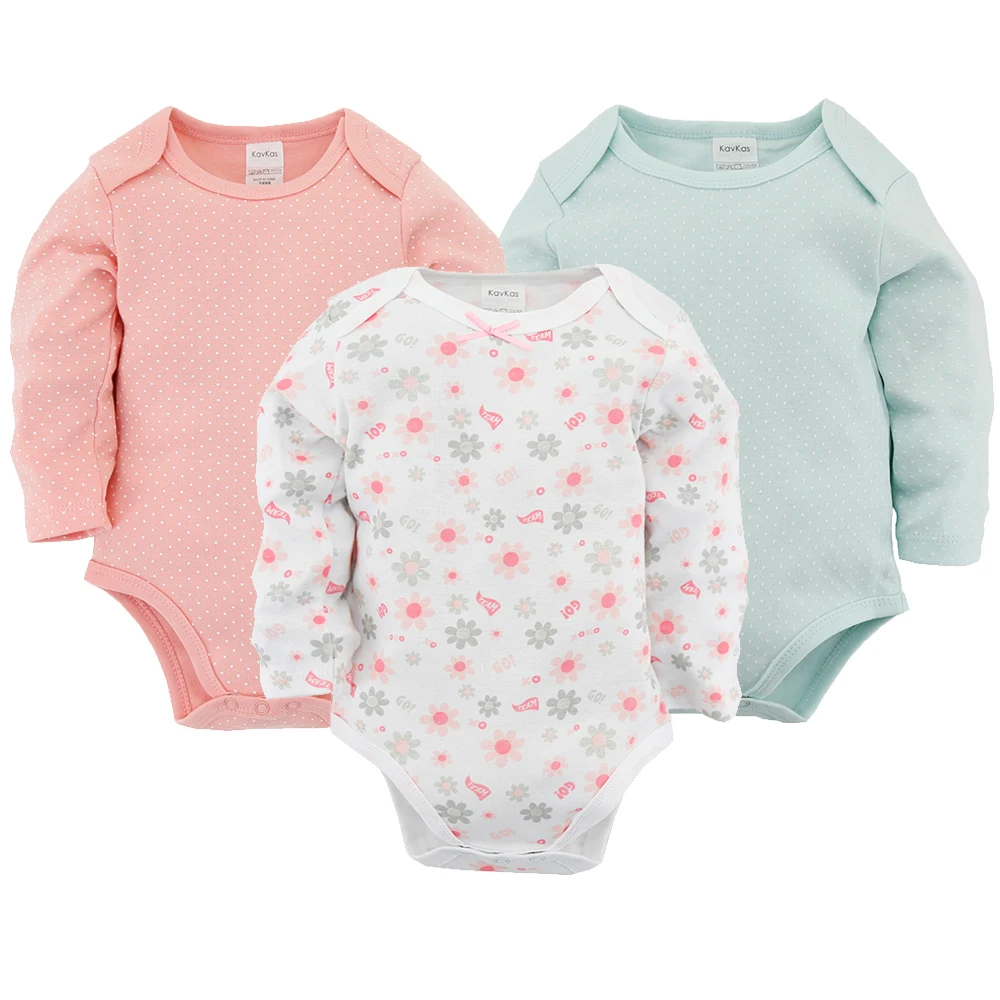 

Kavkas Newborn Baby Girls Romper Clothes Pink Cute 100%Cotton Infant Costume Cartoon Bodysuit Jumpsuit For Bebe 0-12Months