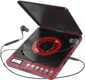 

Portable CD Player, 1000mAh Rechargeable CD Player, Support For Vibration Reduction, Walkman Music CD Player With Audio Cable