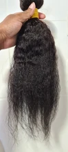 Virgo Pelo Rizado rizado brasileño mechones de cabello humano postizo mechones de pelo humano Yaki extensiones de cabello Remy 1 / 3 / 4 piezas