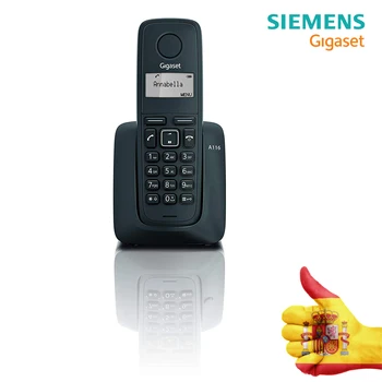 

WIRELESS PHONE SIEMEN S-GIGASET A116 BLACK Agenda 50 Contacts