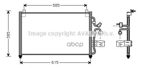 Радиатор Кондиционера Daewoo: Leganza(Klav) 2.0 16v 97- 04 Ava арт. DW5013
